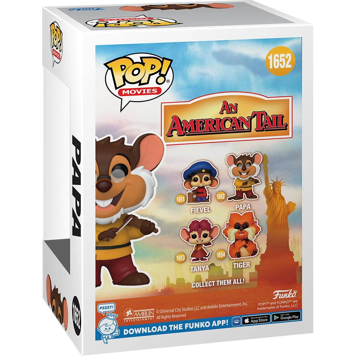 An American Tail Papa with Violin Funko Pop! Vinyl Figure #1652