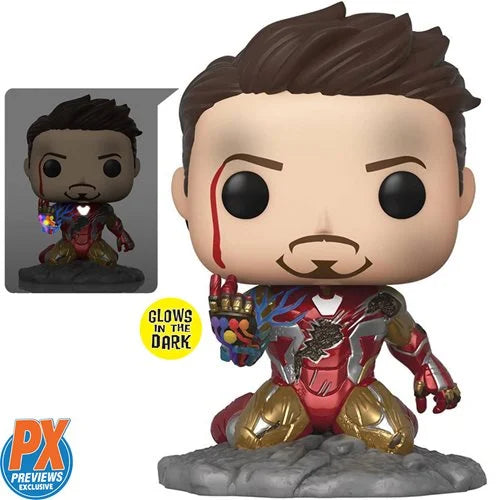 Avengers: Endgame I Am Iron Man Glow-in-the-Dark Deluxe Funko Pop! Vinyl Figure #580 - Previews Exclusive